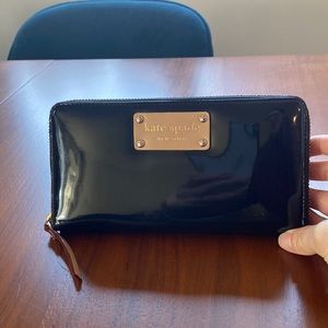Kate Spade Patent Leather Zip Wallet
